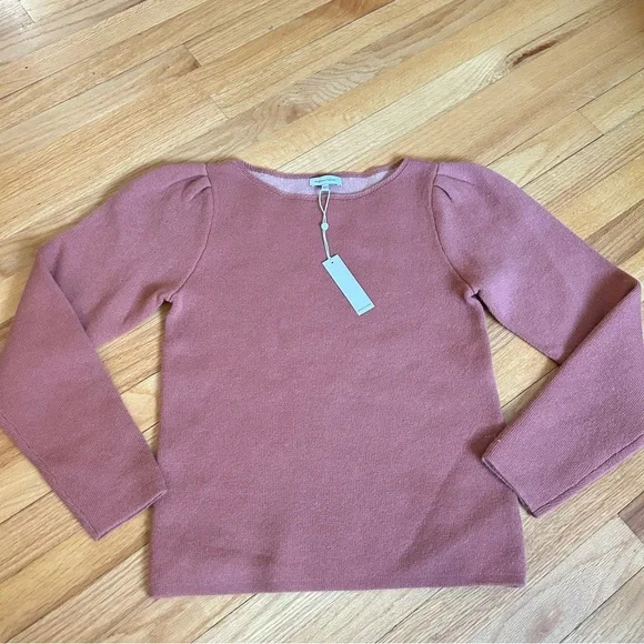 Rebecca Taylor Cashmere Blend Sweater Puff Sleeves Size Medium. NWT - Picture 4 of 12